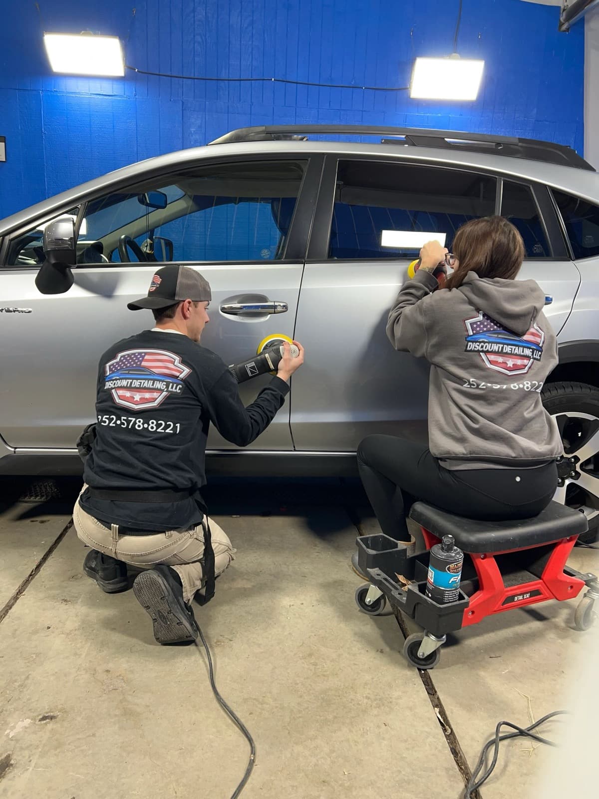 Exterior paint correction with ceramic coating applied