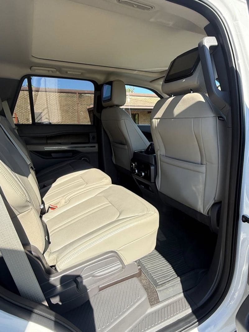Clean interior seats after heavy stain removal
